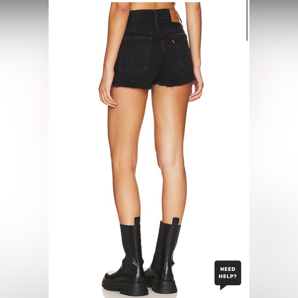 NWOT black levi shorts - Picture 3 of 7